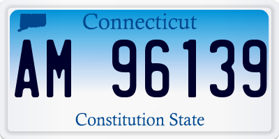 CT license plate AM96139