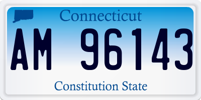 CT license plate AM96143