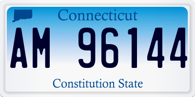 CT license plate AM96144