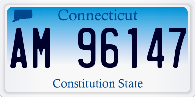 CT license plate AM96147
