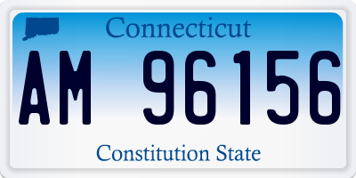 CT license plate AM96156