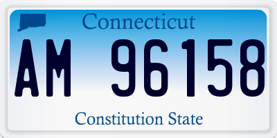 CT license plate AM96158
