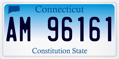 CT license plate AM96161