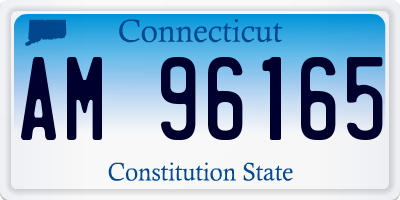 CT license plate AM96165