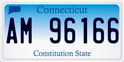 CT license plate AM96166