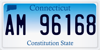 CT license plate AM96168