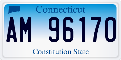 CT license plate AM96170