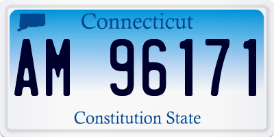 CT license plate AM96171