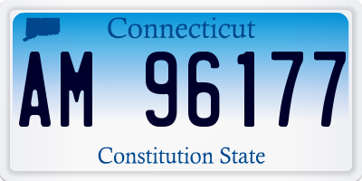 CT license plate AM96177