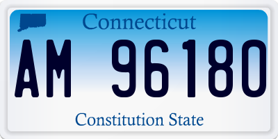 CT license plate AM96180