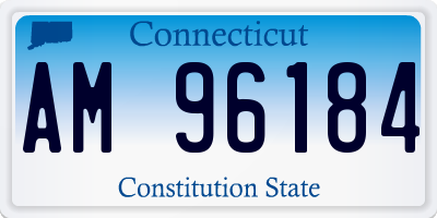 CT license plate AM96184