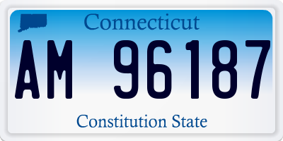 CT license plate AM96187