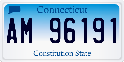 CT license plate AM96191