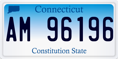 CT license plate AM96196