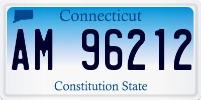 CT license plate AM96212