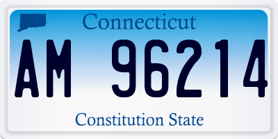 CT license plate AM96214