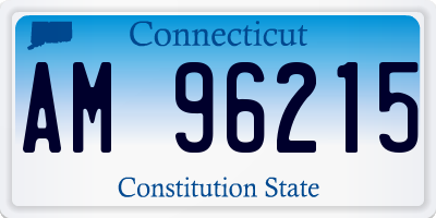 CT license plate AM96215