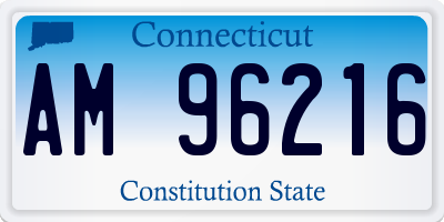 CT license plate AM96216