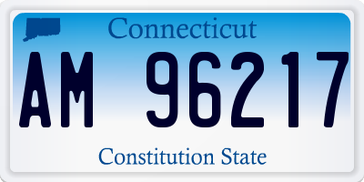 CT license plate AM96217