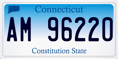 CT license plate AM96220