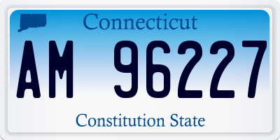 CT license plate AM96227