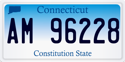 CT license plate AM96228