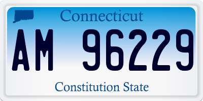 CT license plate AM96229