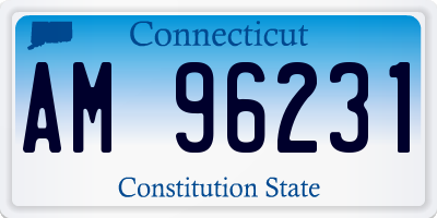 CT license plate AM96231