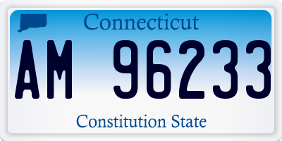 CT license plate AM96233
