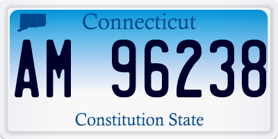 CT license plate AM96238