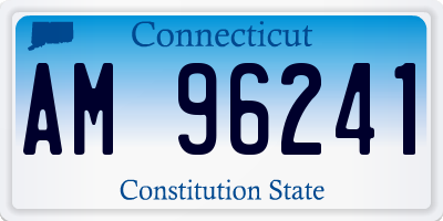 CT license plate AM96241
