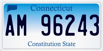 CT license plate AM96243