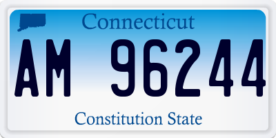 CT license plate AM96244