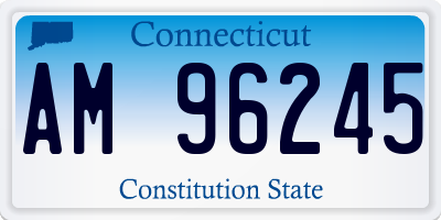 CT license plate AM96245