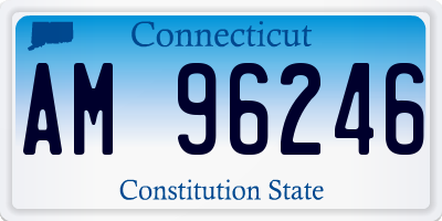 CT license plate AM96246