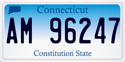 CT license plate AM96247