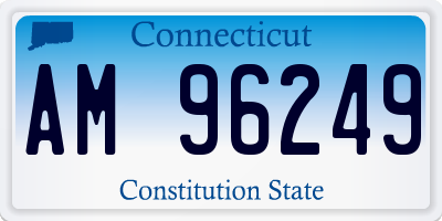 CT license plate AM96249