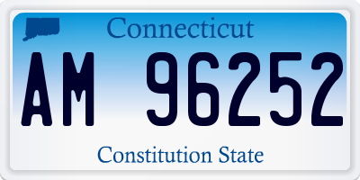 CT license plate AM96252