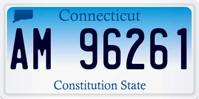 CT license plate AM96261