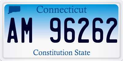 CT license plate AM96262