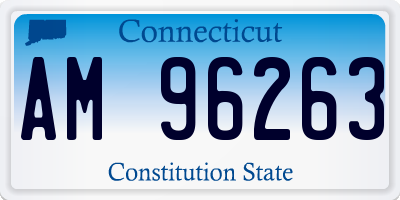 CT license plate AM96263
