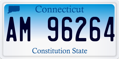CT license plate AM96264