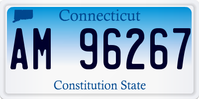 CT license plate AM96267