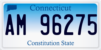 CT license plate AM96275