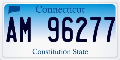 CT license plate AM96277