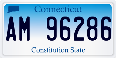 CT license plate AM96286
