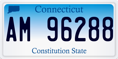 CT license plate AM96288