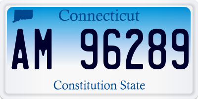 CT license plate AM96289
