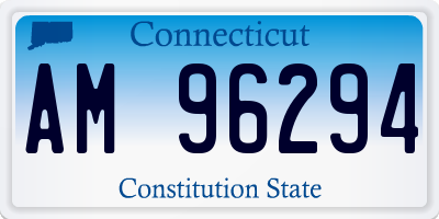 CT license plate AM96294