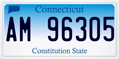 CT license plate AM96305